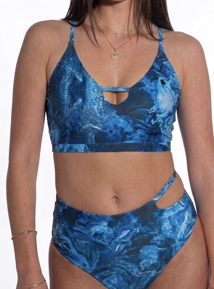 Top Ride Bottom Ride The Waves High Waist Full Coverage Bottom - Aelia.You